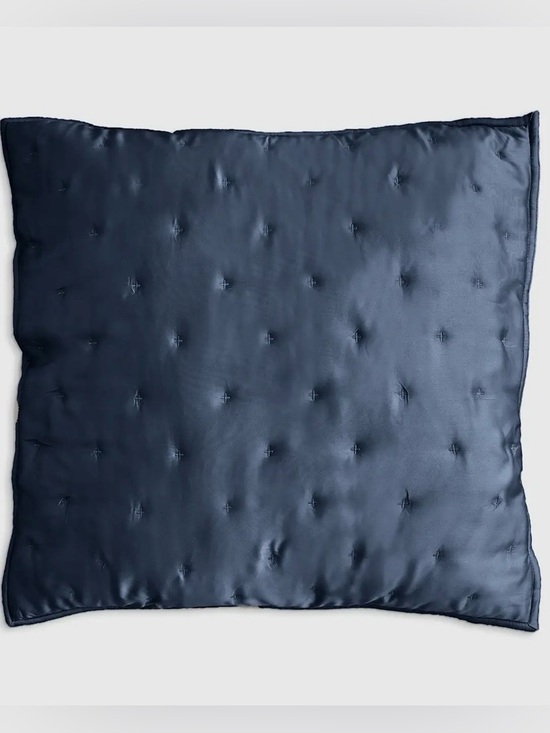 Quince Other - NEW Quince Bamboo Dream Quilted Euro Sham, 26 X 26 (Nightfall)